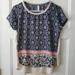 Paisley Short Sleeve Blouse